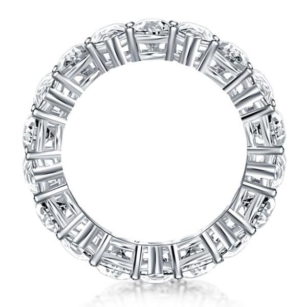 Italo Size 6(U.S.) ITALO Eternity Pear Created White Sapphire Wedding Band