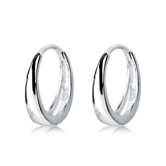 Italo Simple Silver Ear Clips For Women And Men